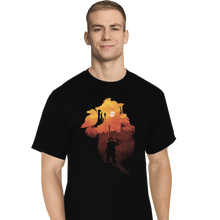 Load image into Gallery viewer, Shirts T-Shirts, Tall / Large / Black Bloodhound Sunset
