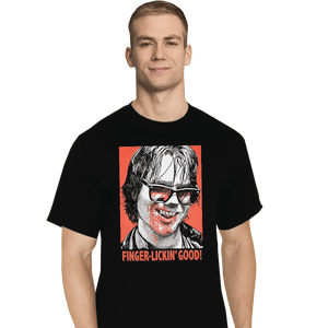 Shirts T-Shirts, Tall / Large / Black Finger Lickin' Good
