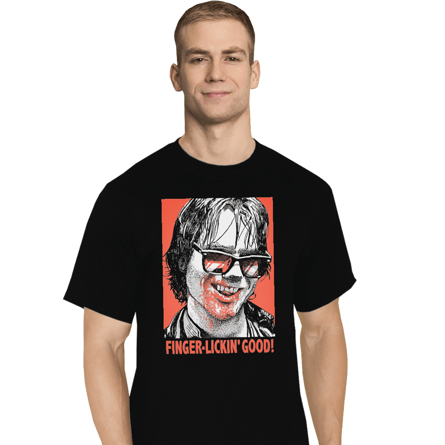 Shirts T-Shirts, Tall / Large / Black Finger Lickin' Good