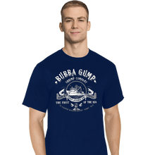 Load image into Gallery viewer, Daily_Deal_Shirts T-Shirts, Tall / Large / Navy Bubba Gump Shrimp Company
