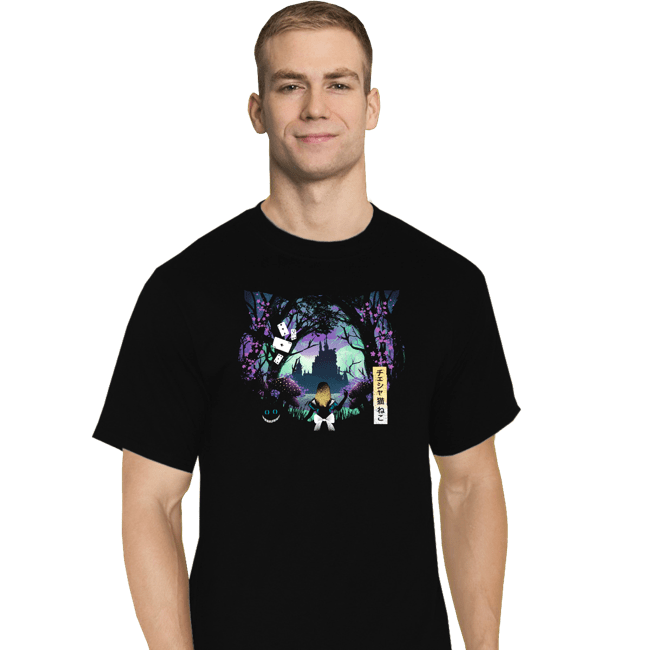 Daily_Deal_Shirts T-Shirts, Tall / Large / Black Alice Landscape