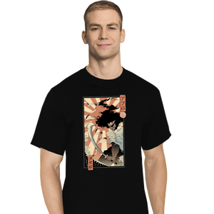 Secret_Shirts T-Shirts, Tall / Large / Black AfroSamurai