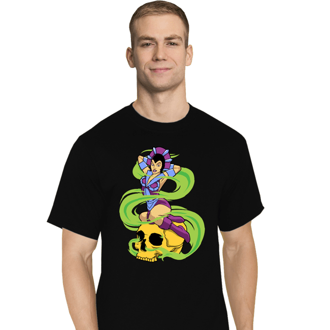 Daily_Deal_Shirts T-Shirts, Tall / Large / Black Sorceress Pinup