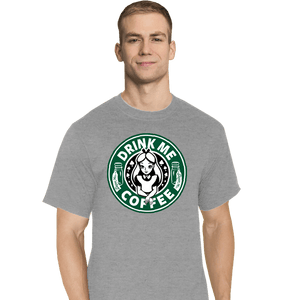 Daily_Deal_Shirts T-Shirts, Tall / Large / Sports Grey Drink Me Coffee