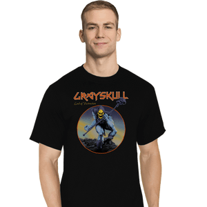 Daily_Deal_Shirts T-Shirts, Tall / Large / Black Skeletor Rocks