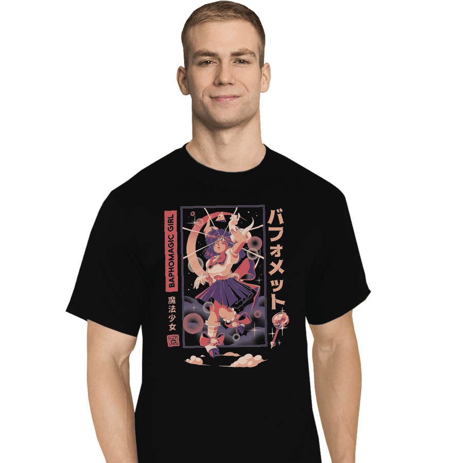 Shirts T-Shirts, Tall / Large / Black Baphomagical Girl