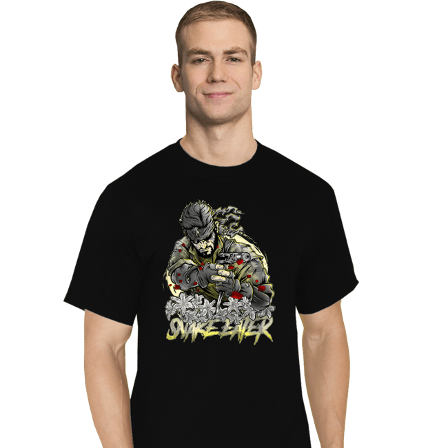 Daily_Deal_Shirts T-Shirts, Tall / Large / Black The Snake Eater