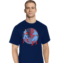 Load image into Gallery viewer, Shirts T-Shirts, Tall / Large / Navy Captain Americas
