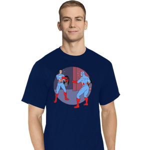 Shirts T-Shirts, Tall / Large / Navy Captain Americas