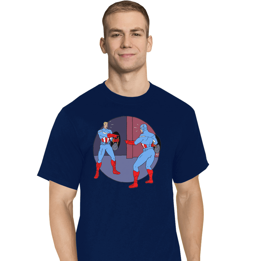 Shirts T-Shirts, Tall / Large / Navy Captain Americas