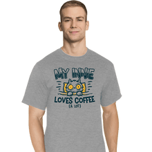 Load image into Gallery viewer, Daily_Deal_Shirts T-Shirts, Tall / Large / Sports Grey Innie Loves Coffee
