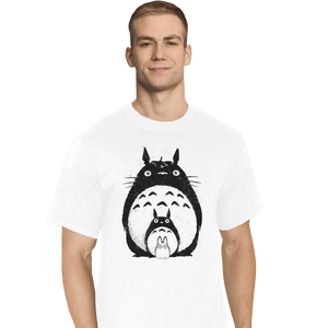 Shirts T-Shirts, Tall / Large / White Totoro Trio