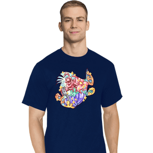 Shirts T-Shirts, Tall / Large / Navy Magical Silhouettes - Flounder
