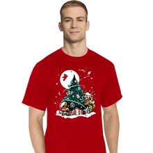 Load image into Gallery viewer, Daily_Deal_Shirts T-Shirts, Tall / Large / Red Galaxy Christmas
