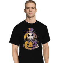 Load image into Gallery viewer, Shirts T-Shirts, Tall / Large / Black Spooky Jack
