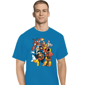 Daily_Deal_Shirts T-Shirts, Tall / Large / Royal Blue Robot Masters