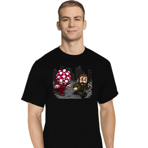 Daily_Deal_Shirts T-Shirts, Tall / Large / Black Evil Mushroom!