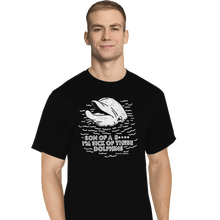 Load image into Gallery viewer, Shirts T-Shirts, Tall / Large / Black Dolphins
