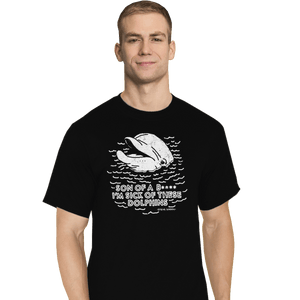 Shirts T-Shirts, Tall / Large / Black Dolphins