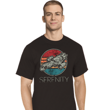 Load image into Gallery viewer, Shirts T-Shirts, Tall / Large / Black Vintage Serenity
