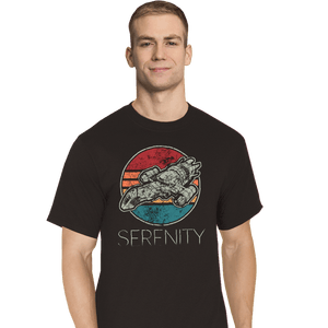 Shirts T-Shirts, Tall / Large / Black Vintage Serenity