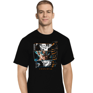 Daily_Deal_Shirts T-Shirts, Tall / Large / Black Fusion Vegito