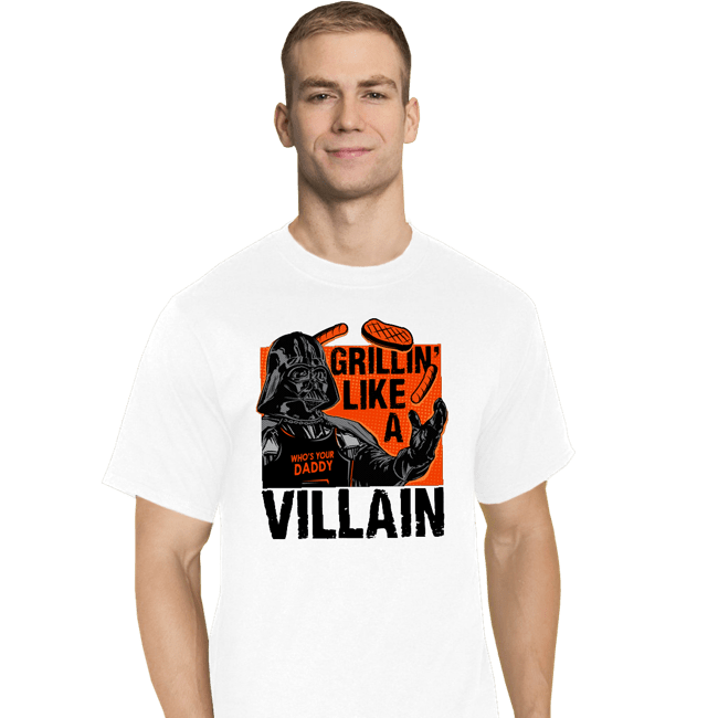 Secret_Shirts T-Shirts, Tall / Large / White Grillin Villain