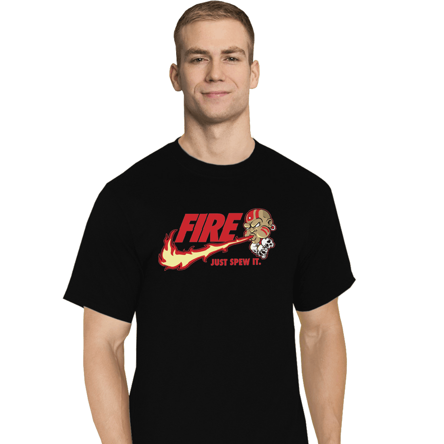 Shirts T-Shirts, Tall / Large / Black Yoga Flame