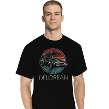 Load image into Gallery viewer, Shirts T-Shirts, Tall / Large / Black Vintage Delorean
