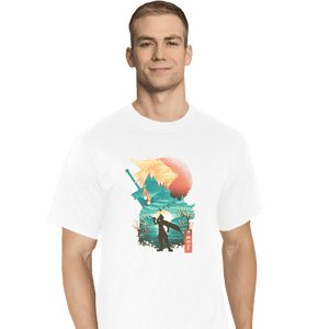Shirts T-Shirts, Tall / Large / White Ukiyo Cloud