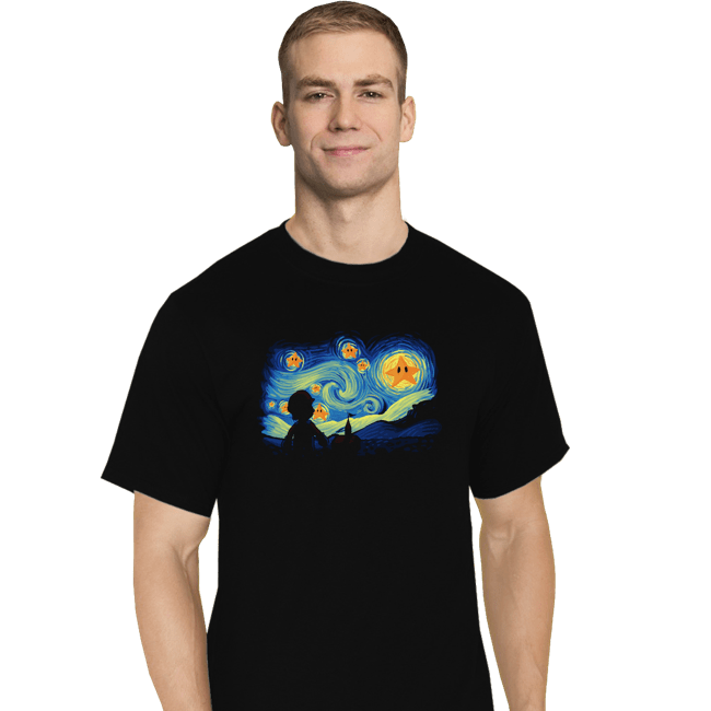 Secret_Shirts T-Shirts, Tall / Large / Black Super Starry Bros