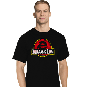 Daily_Deal_Shirts T-Shirts, Tall / Large / Black Jurassic Lag