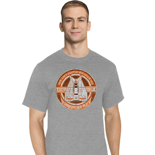 Shirts T-Shirts, Tall / Large / Sports Grey Rebel Scum Snowspeeder