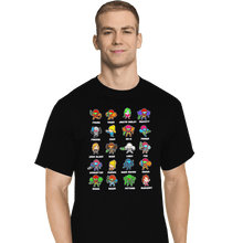 Load image into Gallery viewer, Daily_Deal_Shirts T-Shirts, Tall / Large / Black The Many Suits Of Samus
