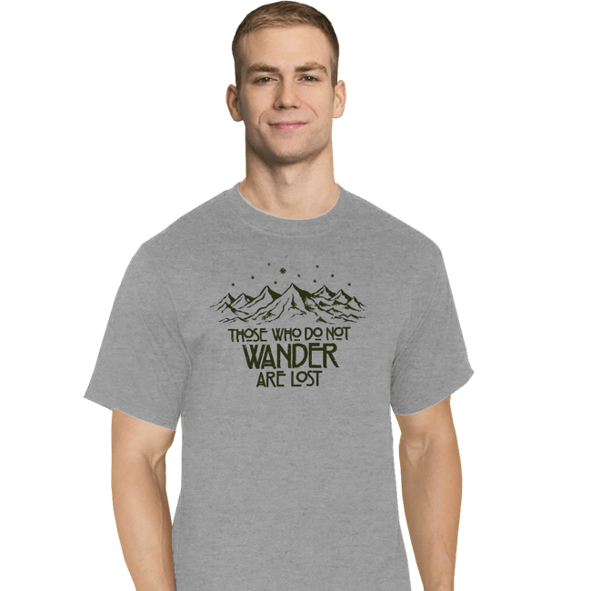Secret_Shirts T-Shirts, Tall / Large / Sports Grey Those Who Do Not Wander