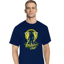 Load image into Gallery viewer, Shirts T-Shirts, Tall / Large / Navy Retro Rebel Jedi
