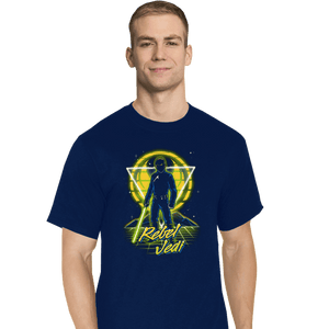 Shirts T-Shirts, Tall / Large / Navy Retro Rebel Jedi