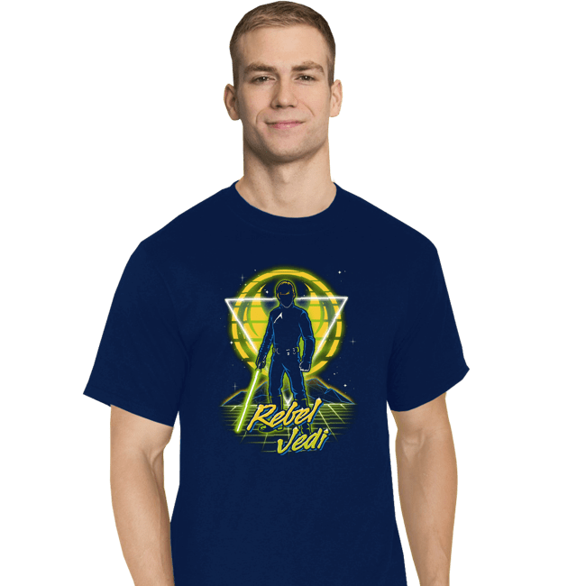 Shirts T-Shirts, Tall / Large / Navy Retro Rebel Jedi
