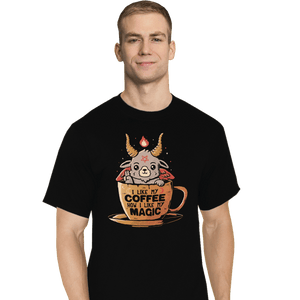 Secret_Shirts T-Shirts, Tall / Large / Black Black Coffee Cup