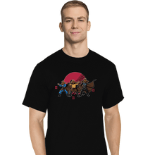 Load image into Gallery viewer, Shirts T-Shirts, Tall / Large / Black Three Straw Hats
