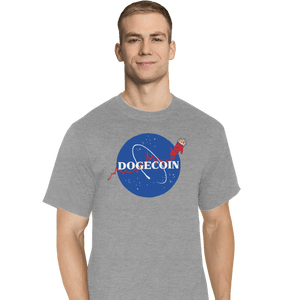 Daily_Deal_Shirts T-Shirts, Tall / Large / Sports Grey Nasa Doge