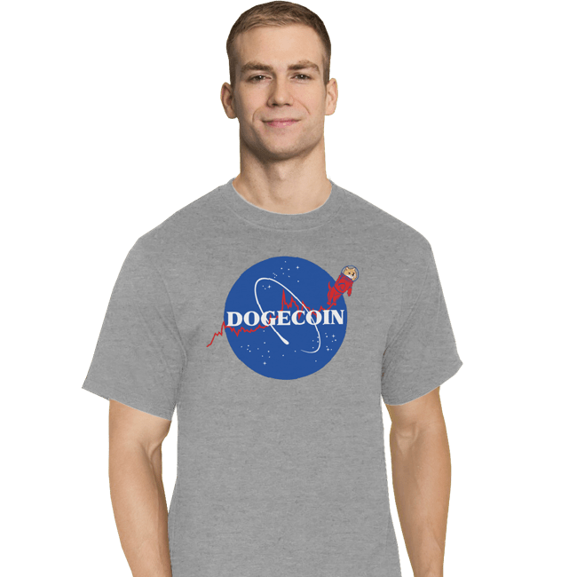 Daily_Deal_Shirts T-Shirts, Tall / Large / Sports Grey Nasa Doge