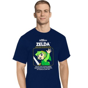 Daily_Deal_Shirts T-Shirts, Tall / Large / Navy Not Zelda