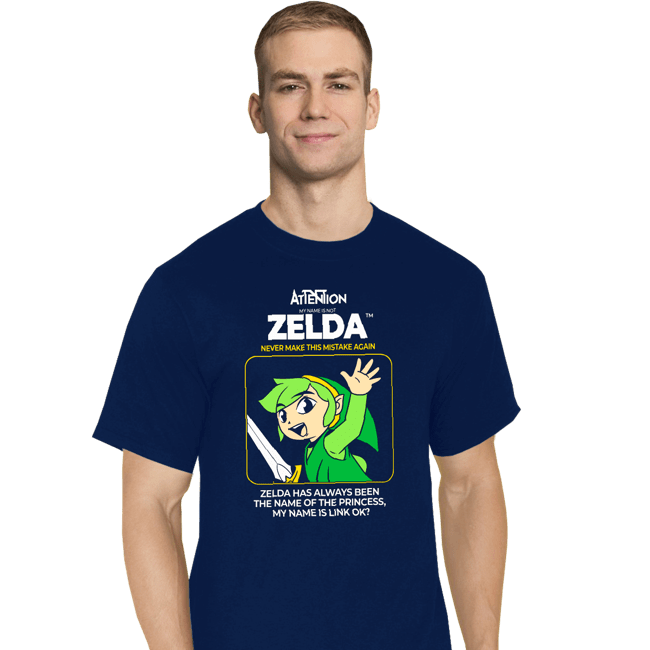 Daily_Deal_Shirts T-Shirts, Tall / Large / Navy Not Zelda