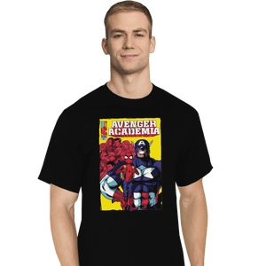 Shirts T-Shirts, Tall / Large / Black Avenger Academia