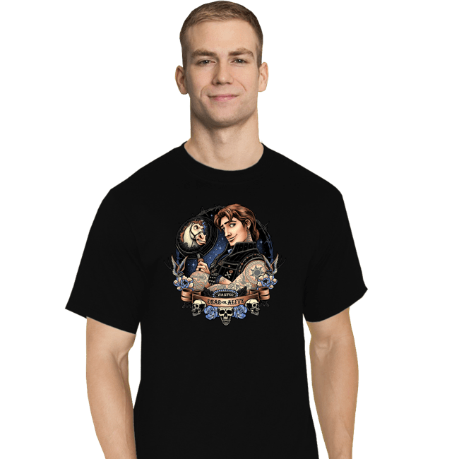Daily_Deal_Shirts T-Shirts, Tall / Large / Black Wanted Dead or Alive