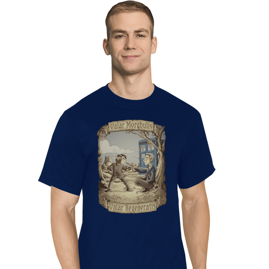 Shirts T-Shirts, Tall / Large / Navy Valar Regeneratis