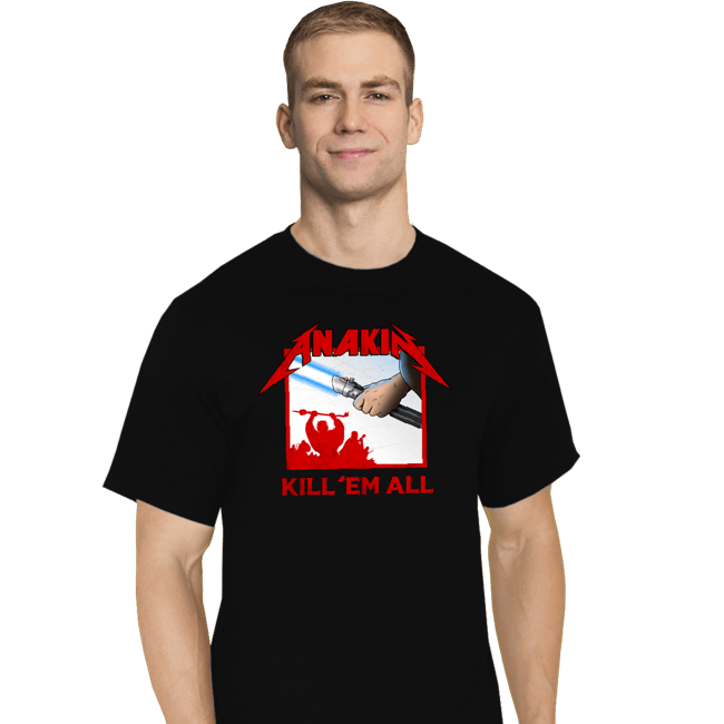 Secret_Shirts T-Shirts, Tall / Large / Black Anakin Metal
