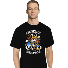 Load image into Gallery viewer, Daily_Deal_Shirts T-Shirts, Tall / Large / Black Fighter&#39;s Call
