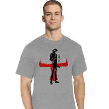 Load image into Gallery viewer, Shirts T-Shirts, Tall / Large / Sports Grey Crimson Cowboy
